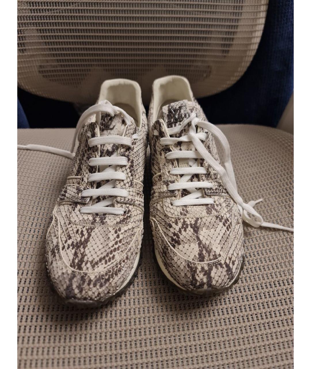 LOUIS VUITTON Кроссовки из экзотической кожи, фото 2