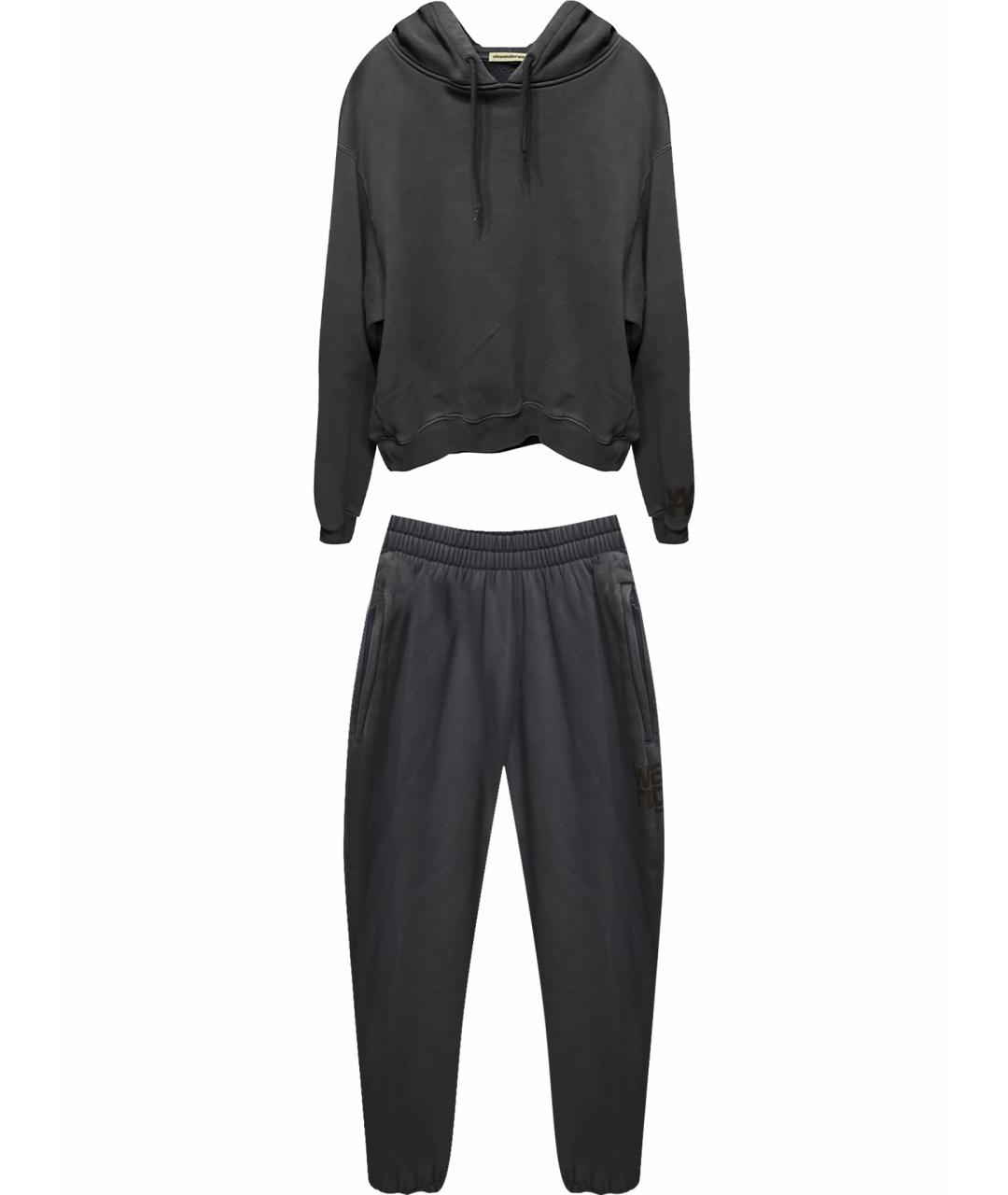 ALEXANDER WANG Темно-синий хлопковый костюм с брюками, фото 1