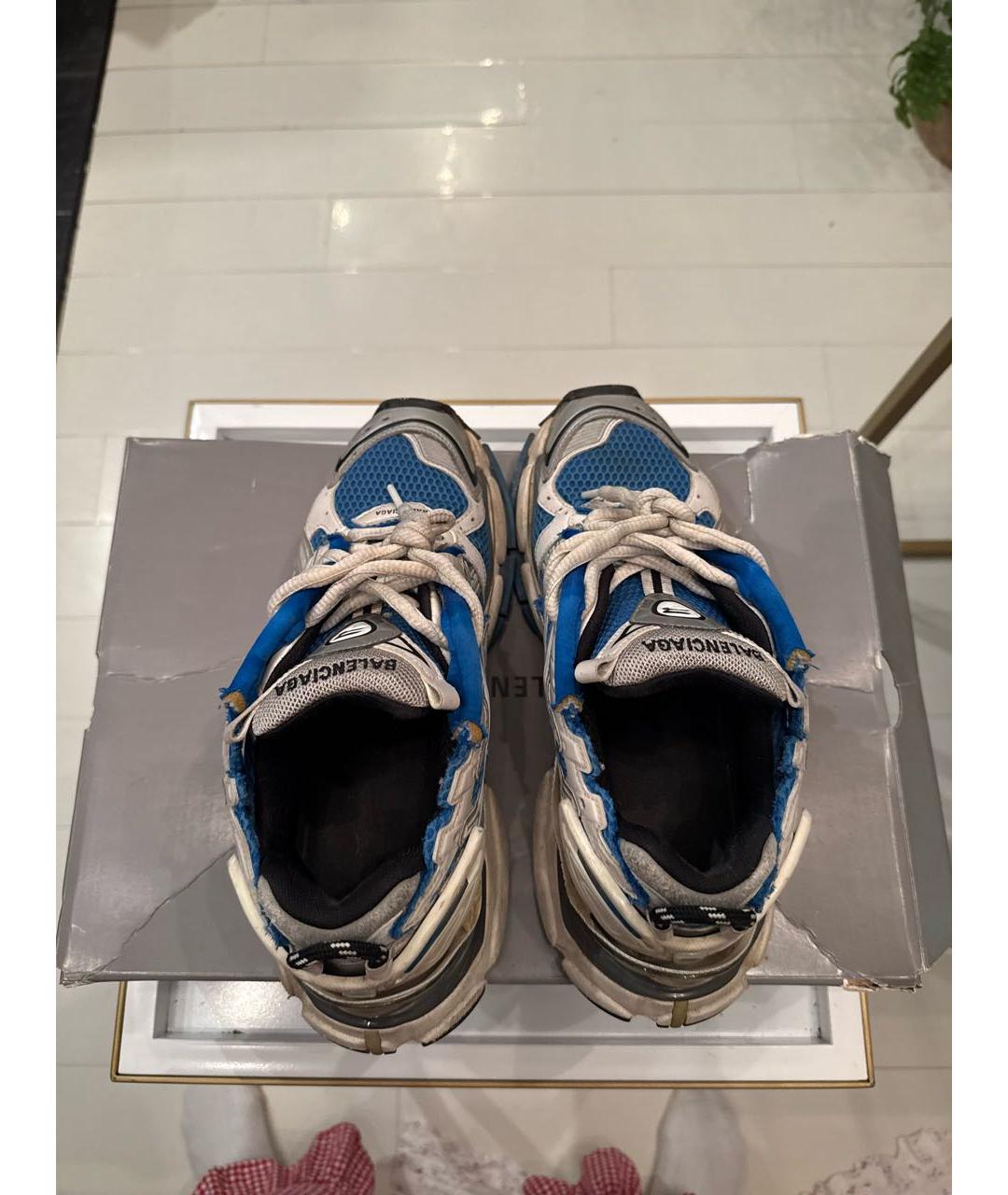 BALENCIAGA Синие кроссовки, фото 3