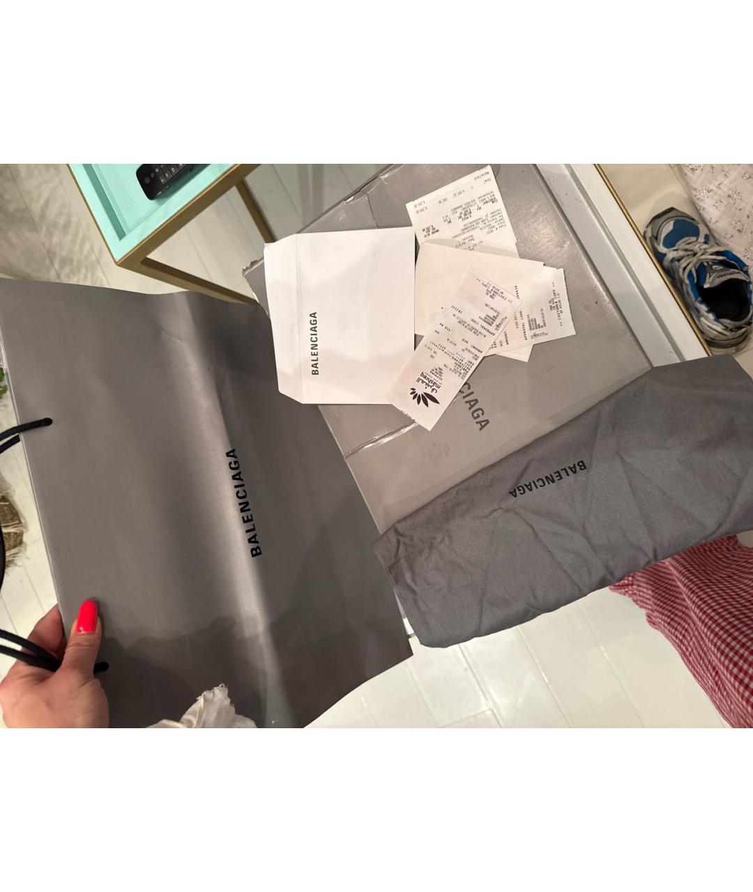 BALENCIAGA Синие кроссовки, фото 5