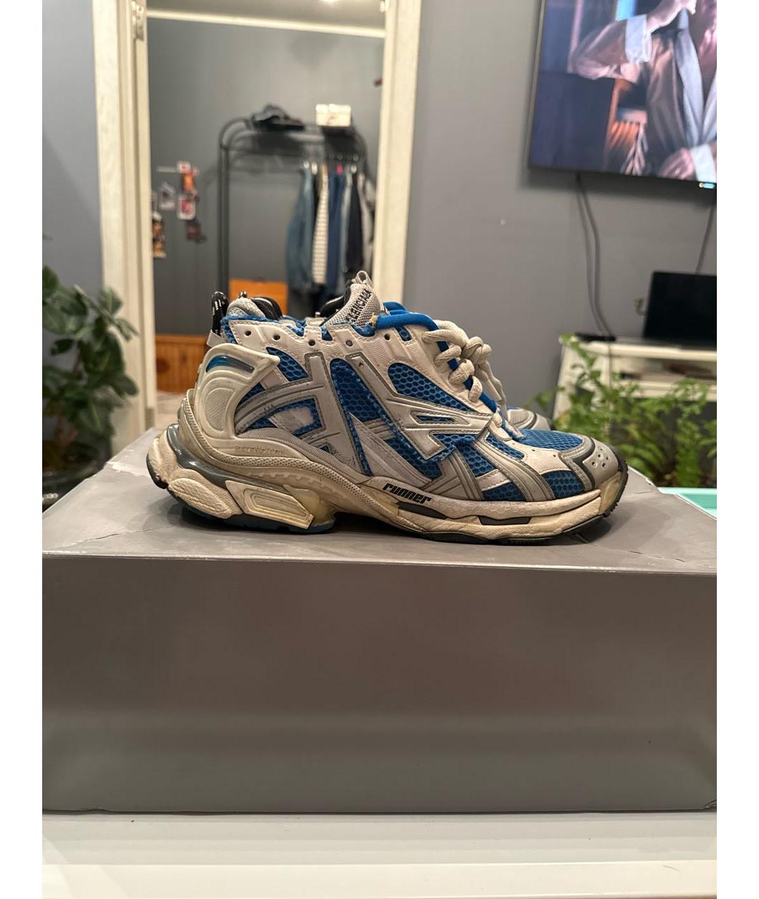 BALENCIAGA Синие кроссовки, фото 9