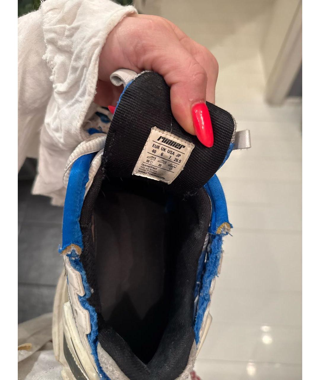 BALENCIAGA Синие кроссовки, фото 6