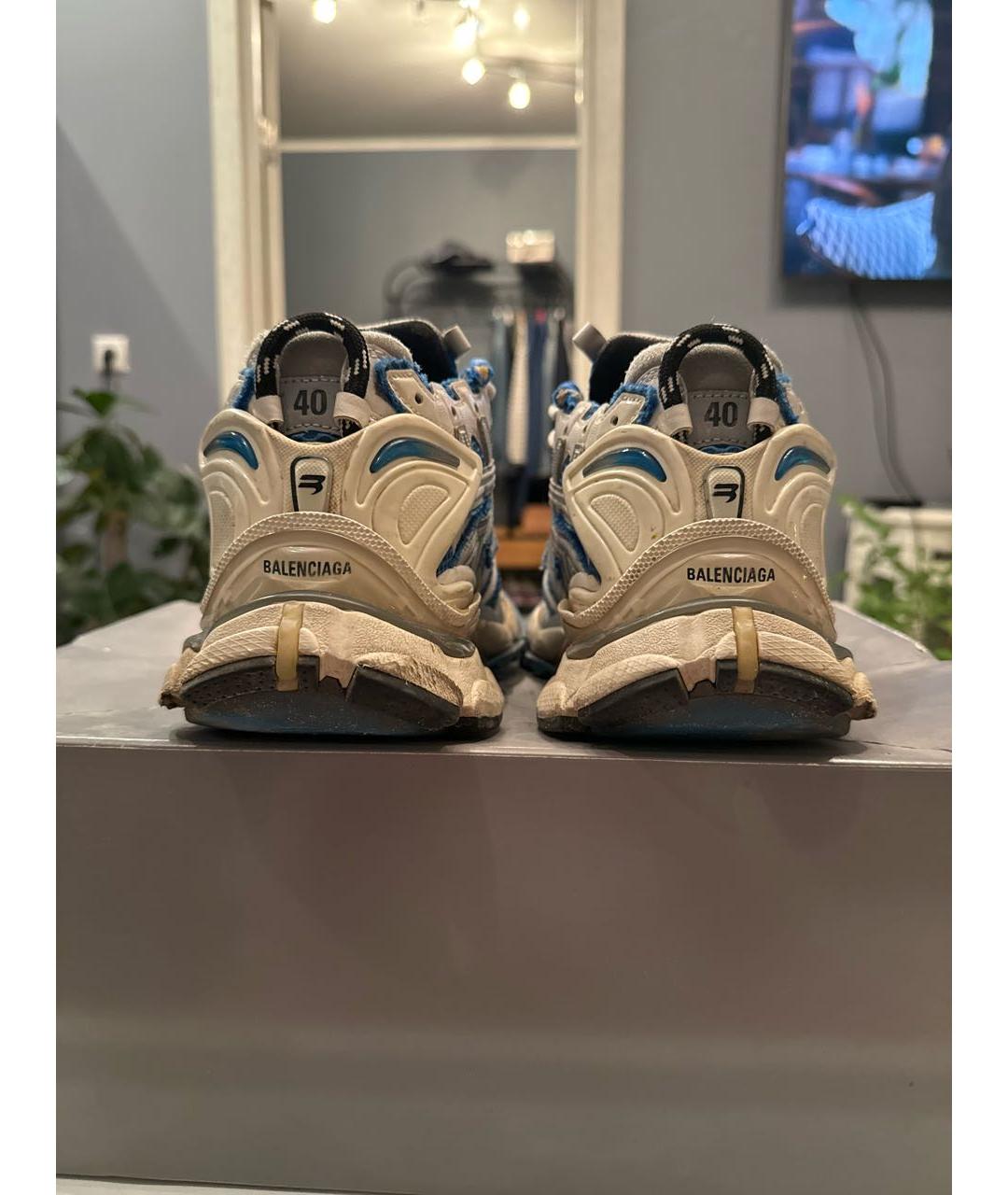 BALENCIAGA Синие кроссовки, фото 4