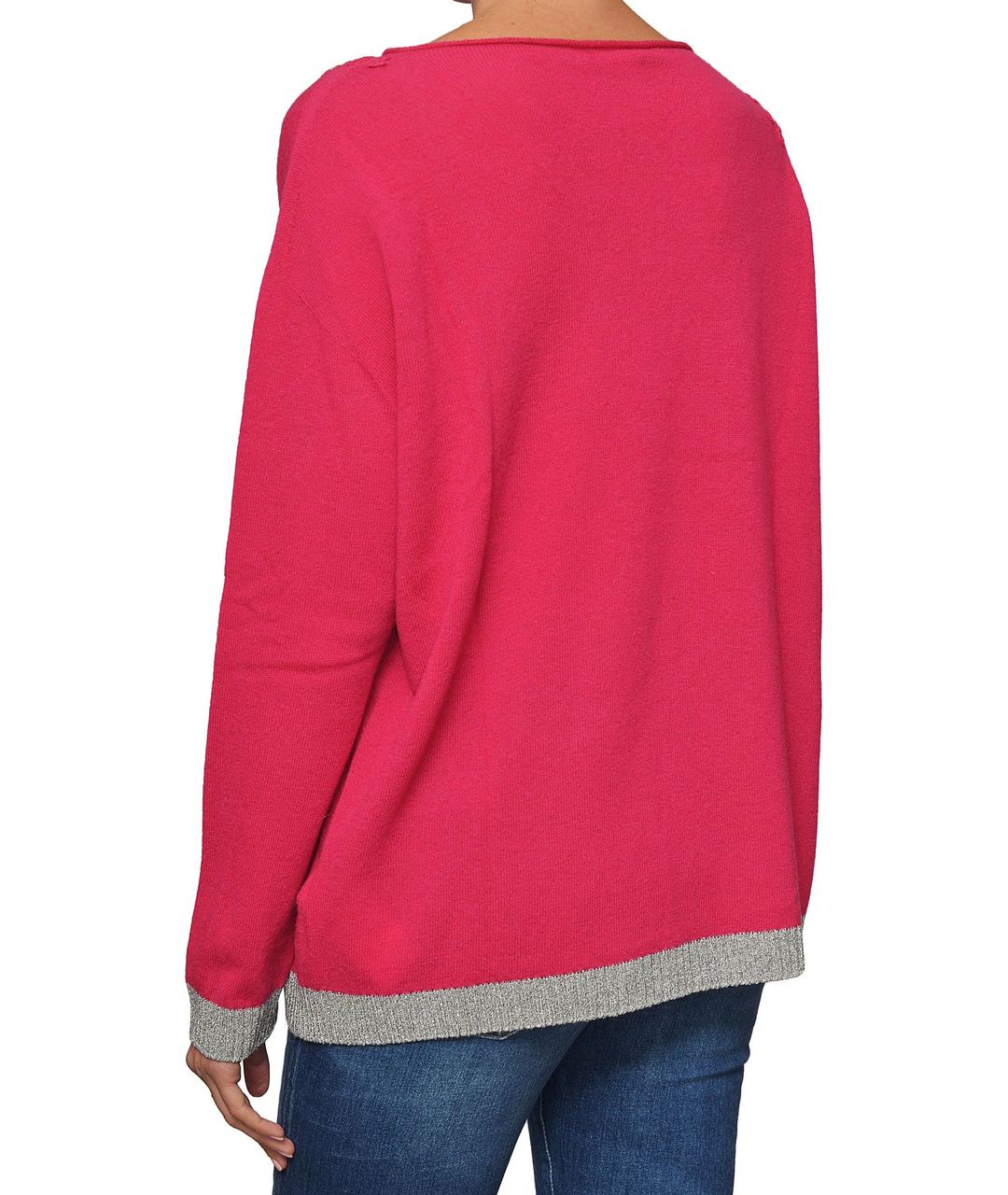 ERMANNO SCERVINO Розовый шерстяной джемпер / свитер, фото 3