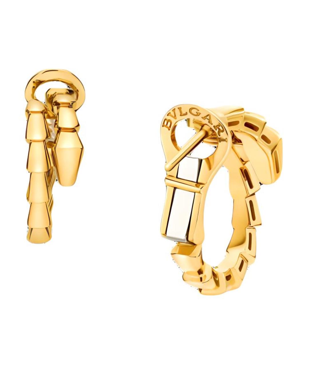 BVLGARI Золотые серьги из желтого золота, фото 2