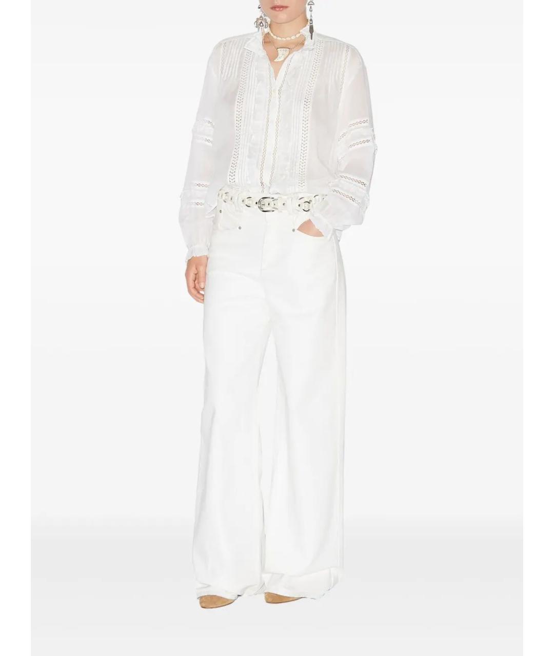 ISABEL MARANT Белая хлопковая рубашка, фото 4