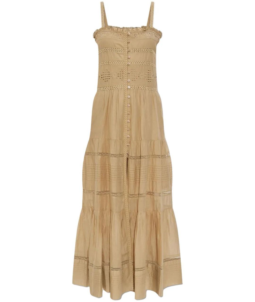 ISABEL MARANT Бежевое хлопковое повседневное платье, фото 1