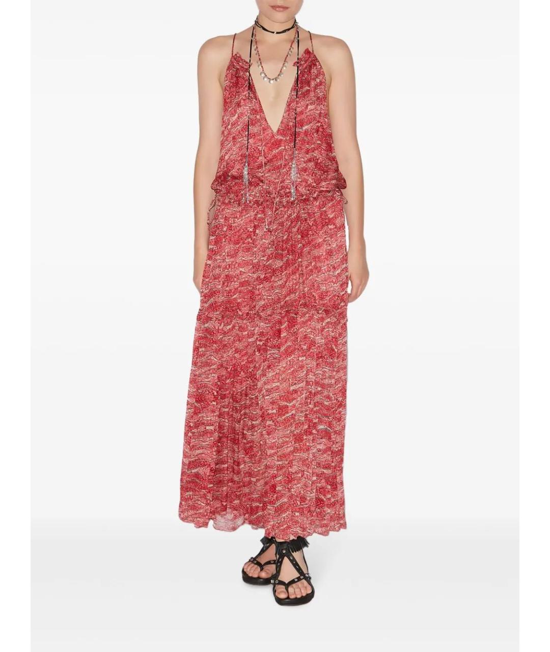 ISABEL MARANT Красное вискозное повседневное платье, фото 2