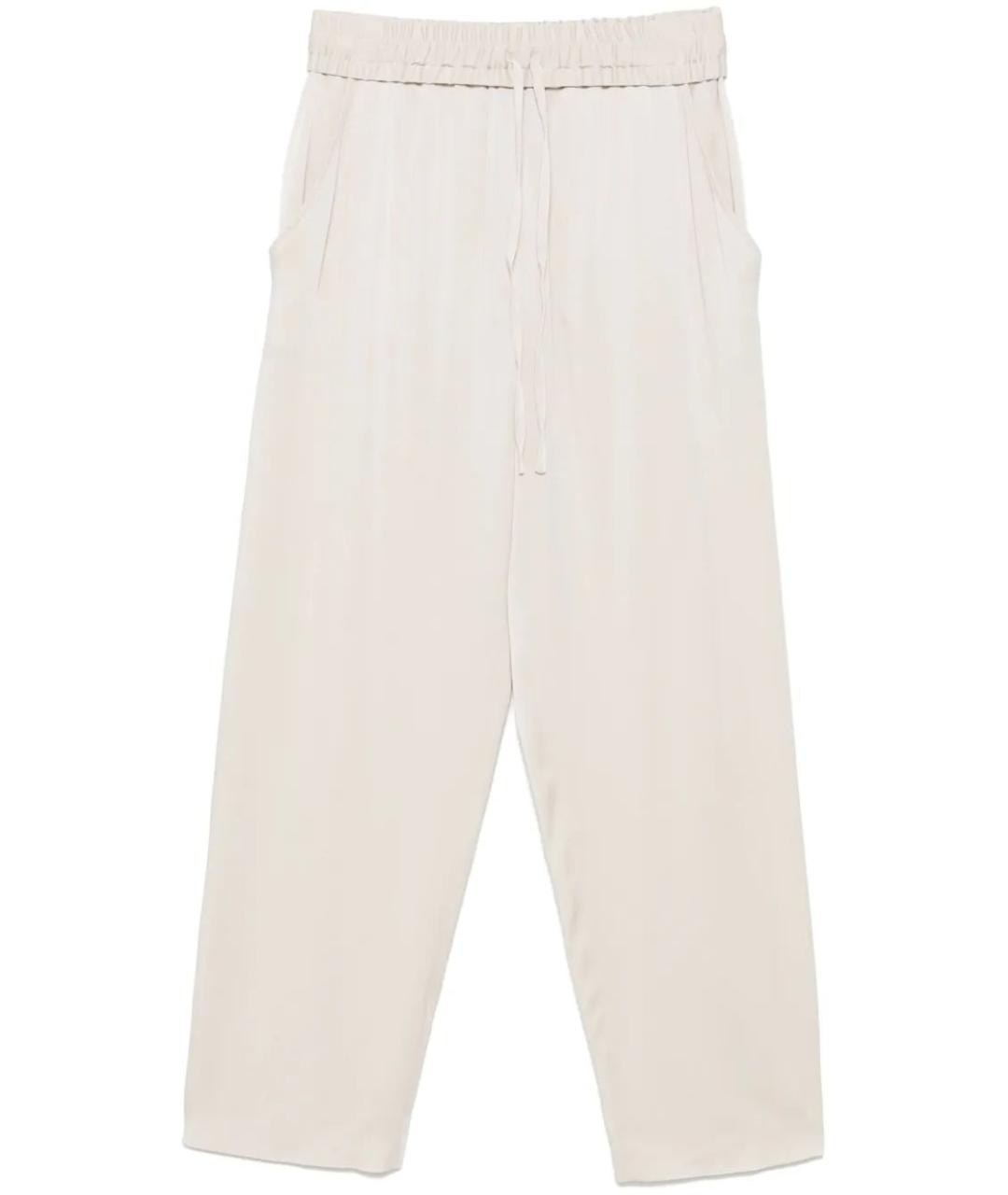 ISABEL MARANT Бежевые вискозные прямые брюки, фото 1