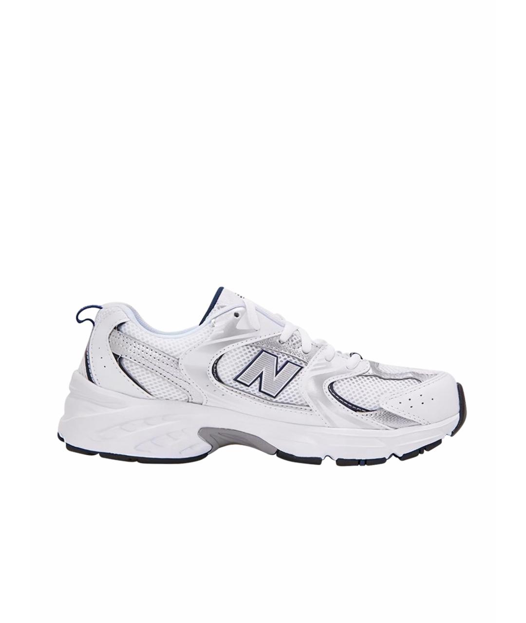 NEW BALANCE Белые текстильные низкие кроссовки / кеды, фото 1