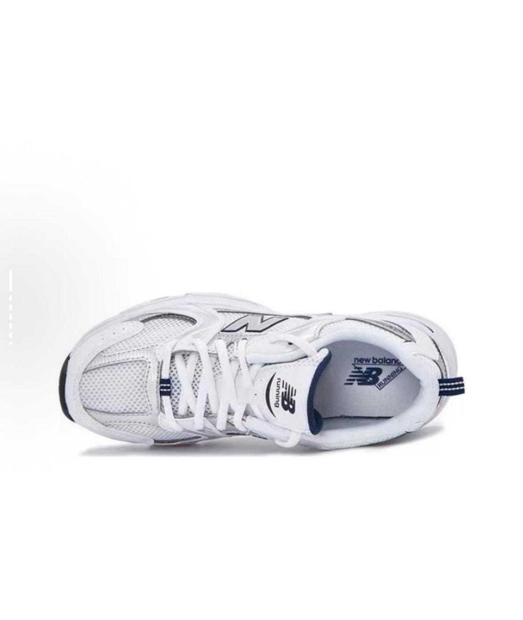 NEW BALANCE Белые текстильные низкие кроссовки / кеды, фото 3