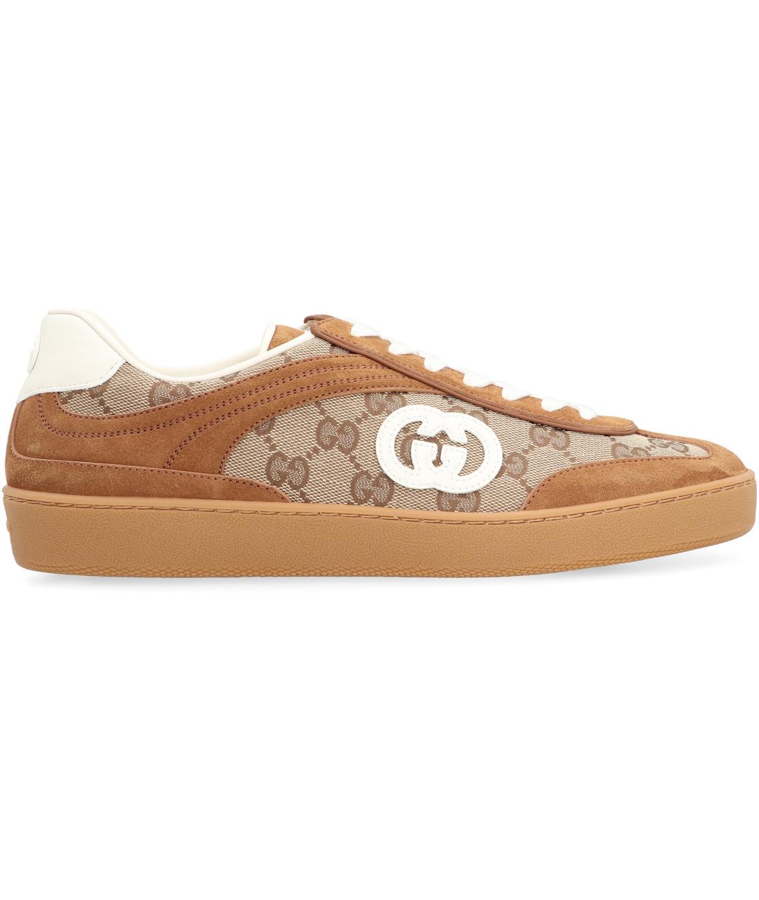GUCCI Бежевые кеды, фото 1