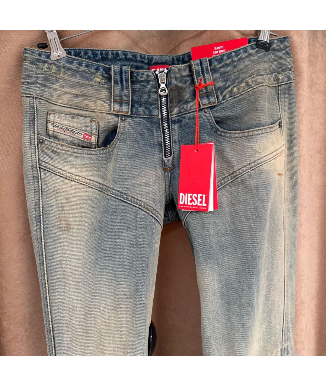 DIESEL Голубые текстильные ботфорты, фото 4