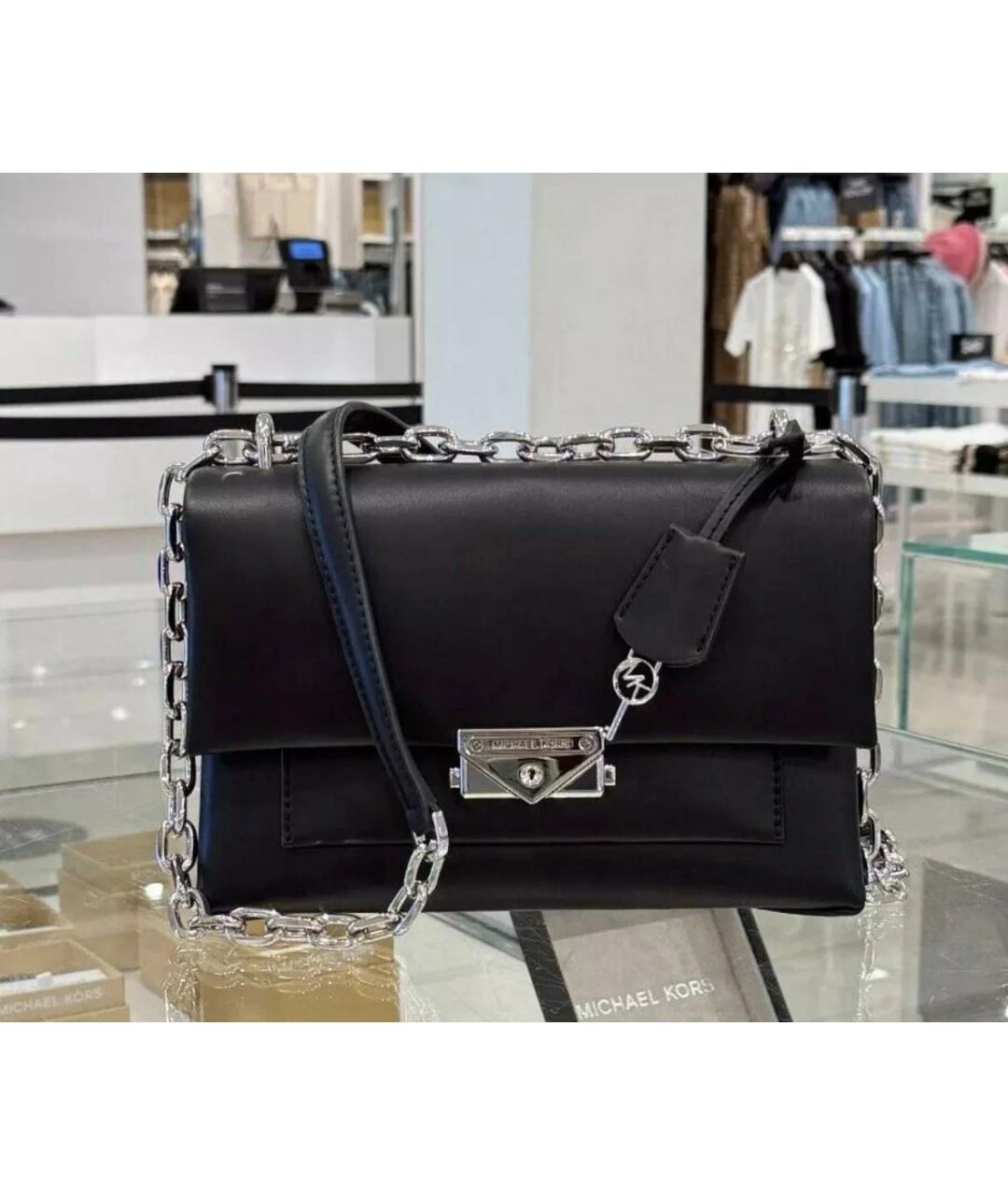 MICHAEL KORS Черная сумка через плечо из искусственной кожи, фото 4