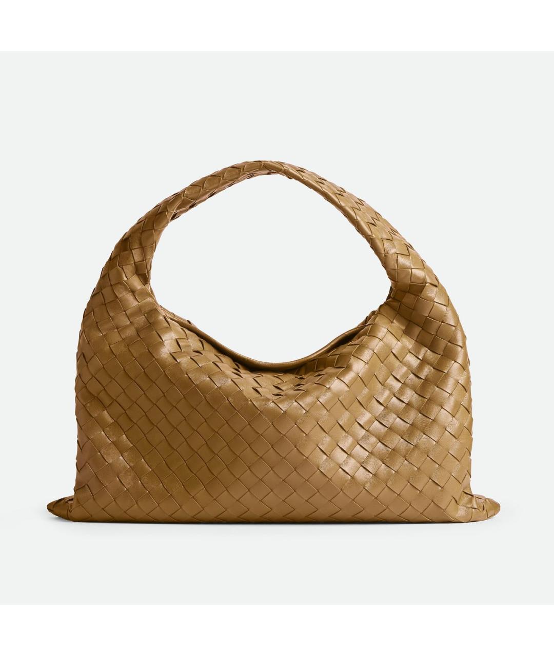 BOTTEGA VENETA Бежевая кожаная сумка с короткими ручками, фото 6