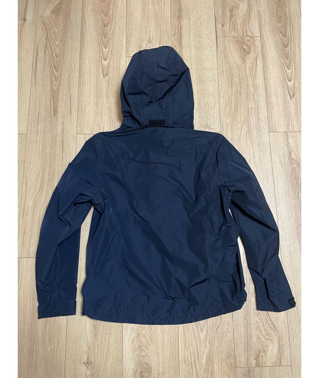 BURBERRY Темно-синяя полиэстеровая куртка, фото 3