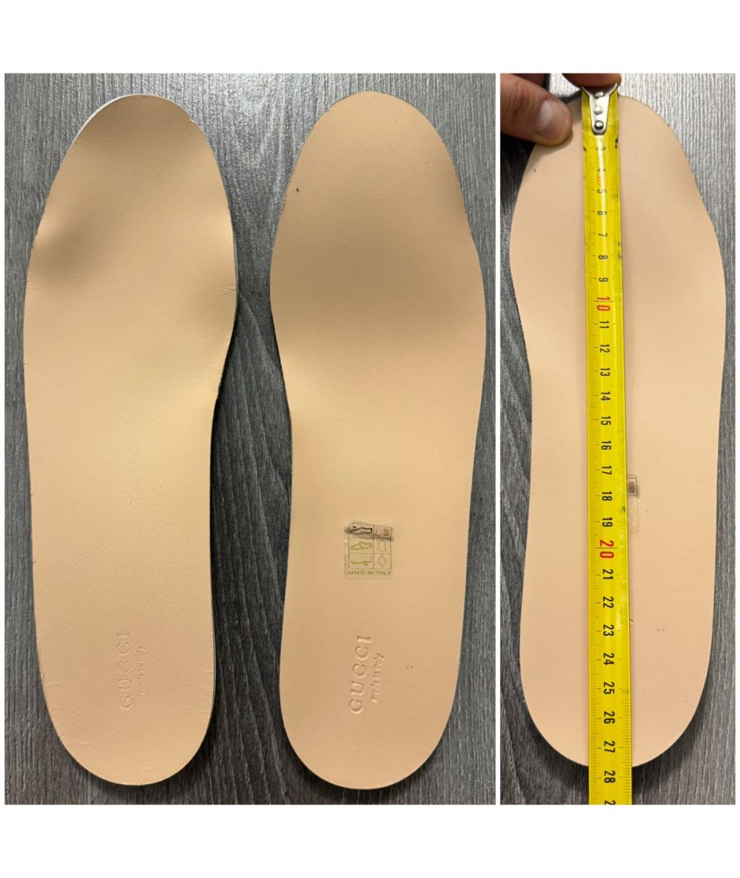 GUCCI Бежевые низкие кроссовки / кеды, фото 7