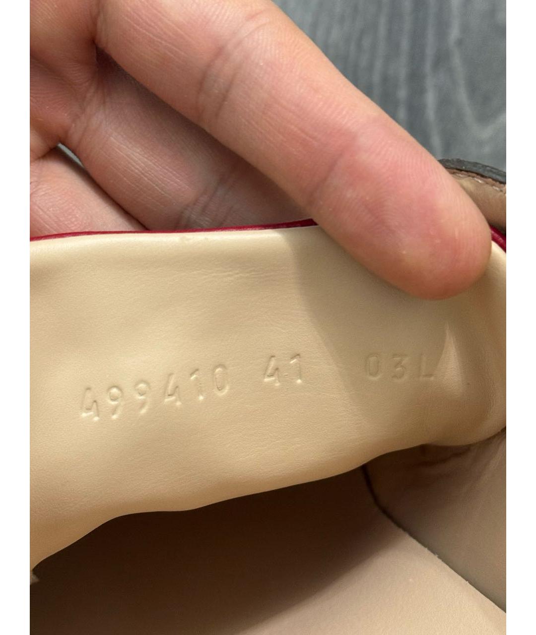 GUCCI Бежевые низкие кроссовки / кеды, фото 6