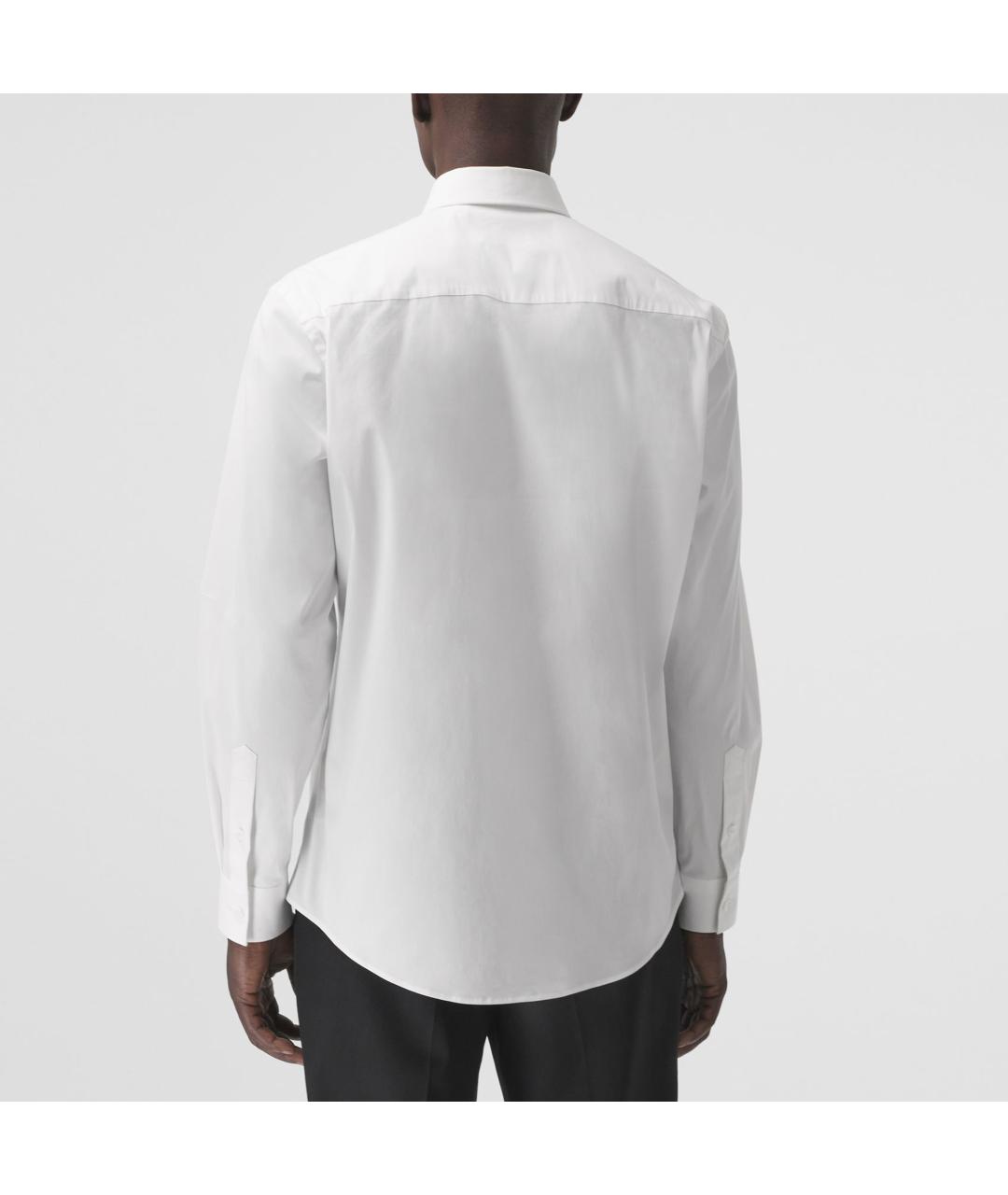 BURBERRY Белая хлопковая кэжуал рубашка, фото 4