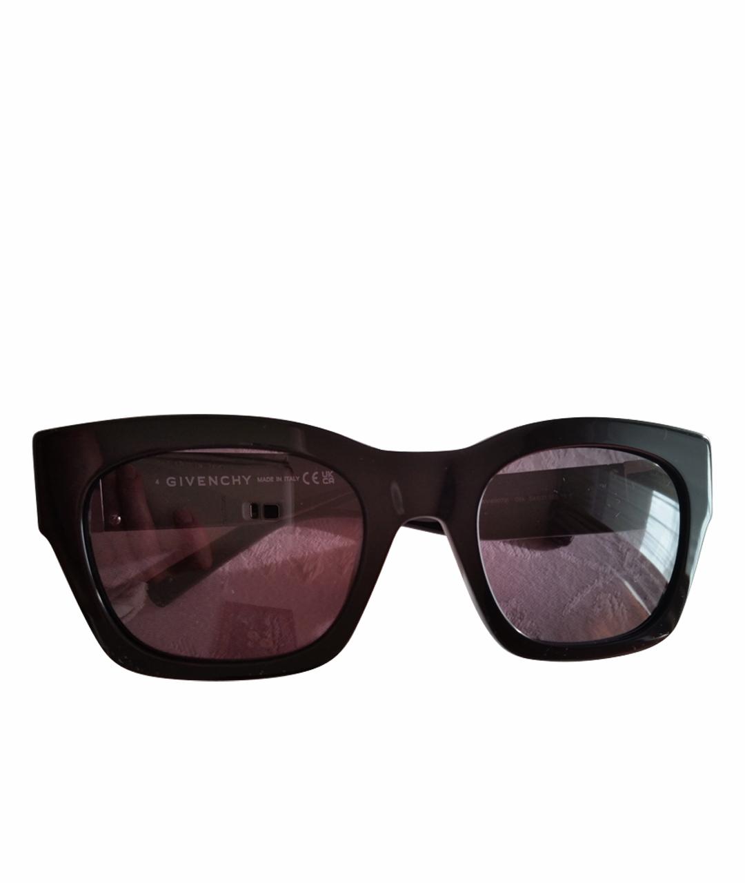GIVENCHY Черные пластиковые солнцезащитные очки, фото 1