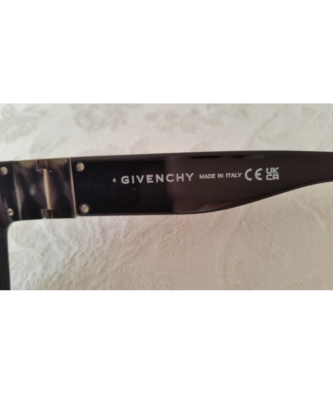 GIVENCHY Черные пластиковые солнцезащитные очки, фото 7