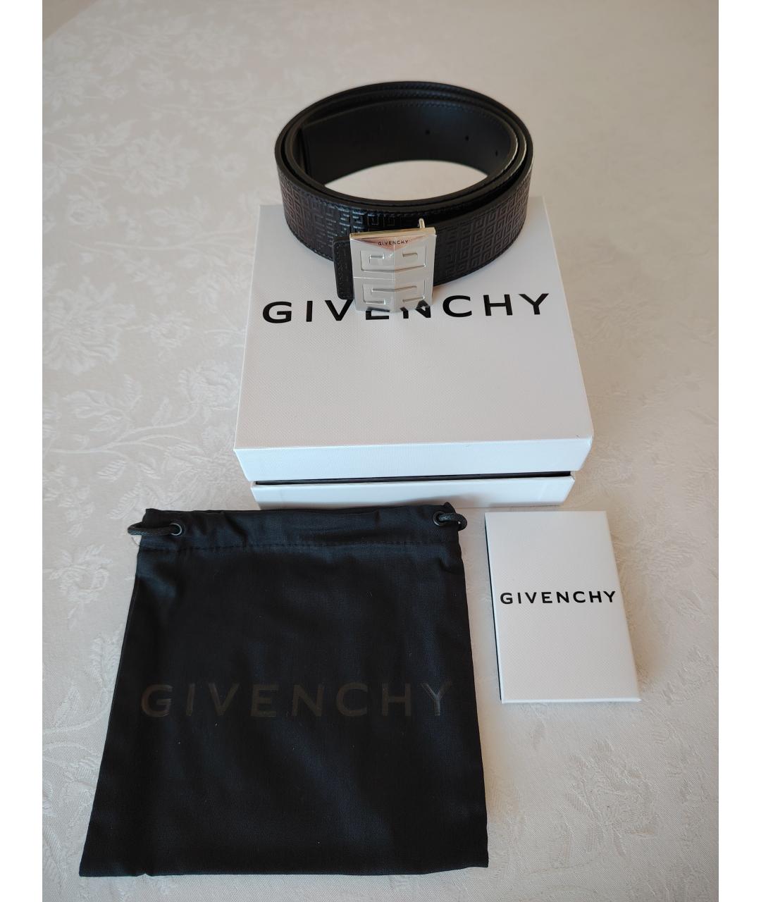GIVENCHY Черный кожаный ремень, фото 5