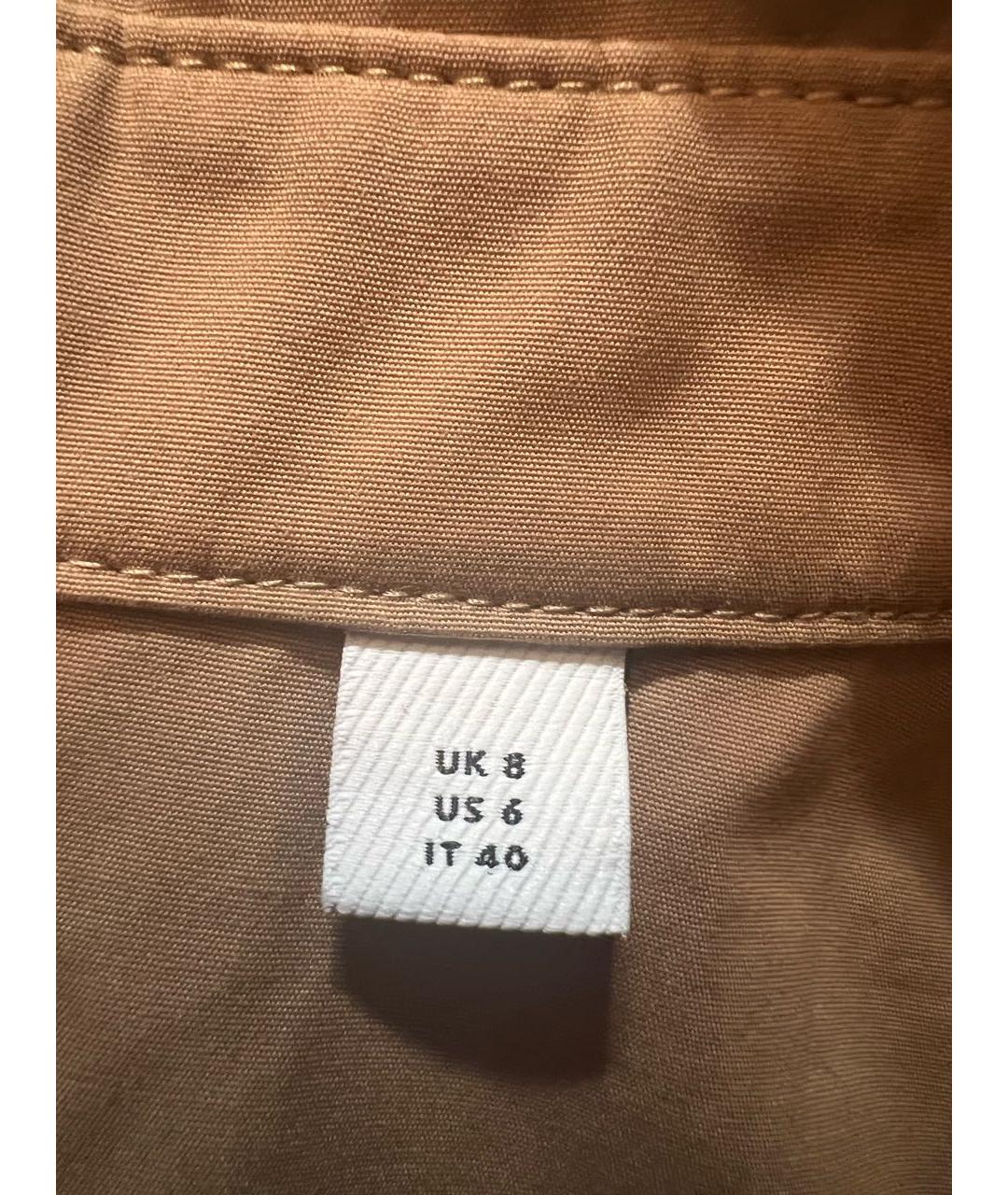 BURBERRY Бежевая хлопковая рубашка, фото 5
