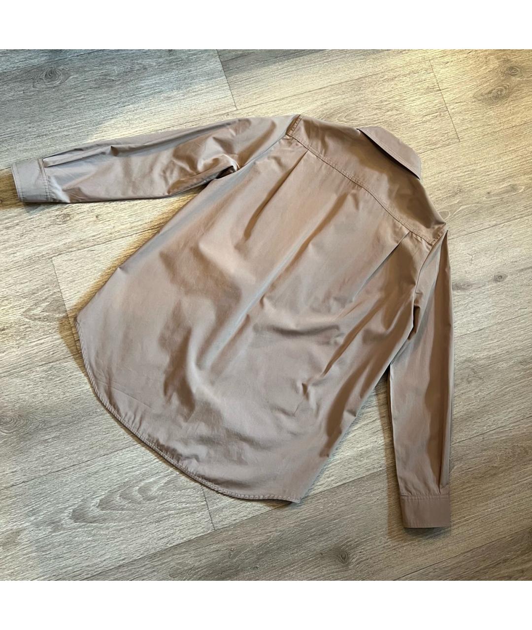 BURBERRY Бежевая хлопковая рубашка, фото 3