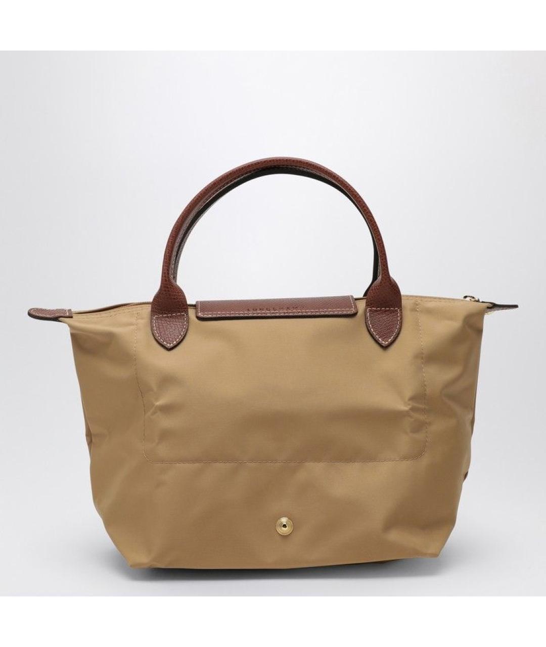 LONGCHAMP Бежевая синтетическая сумка тоут, фото 2
