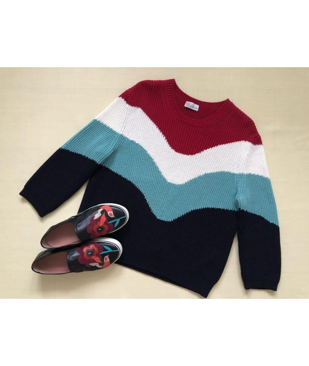 RED VALENTINO Мульти хлопковый джемпер / свитер, фото 5