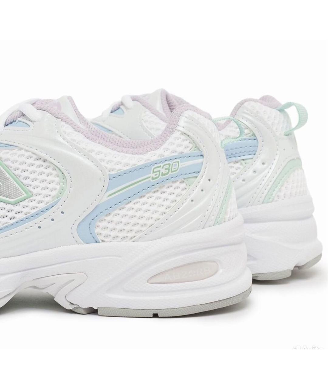 NEW BALANCE Голубые текстильные кроссовки, фото 4