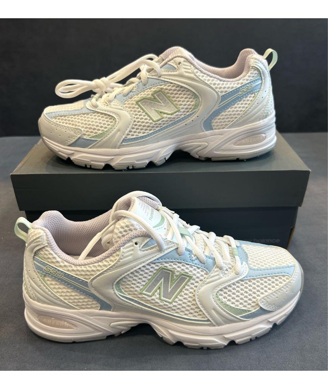 NEW BALANCE Голубые текстильные кроссовки, фото 7