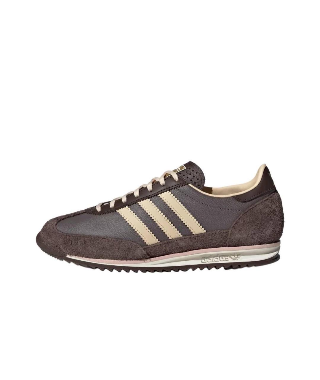 ADIDAS Коричневые кожаные кроссовки, фото 7