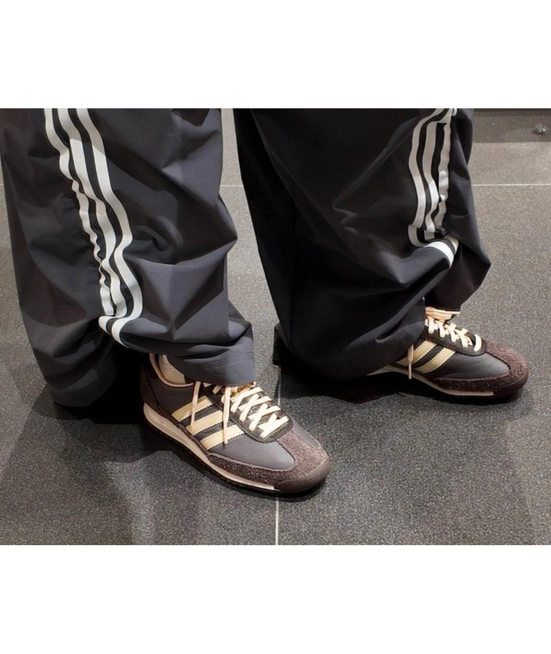 ADIDAS Коричневые кожаные кроссовки, фото 6