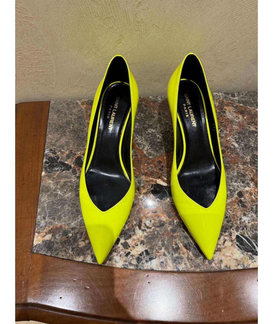 SAINT LAURENT Туфли из лакированной кожи, фото 2