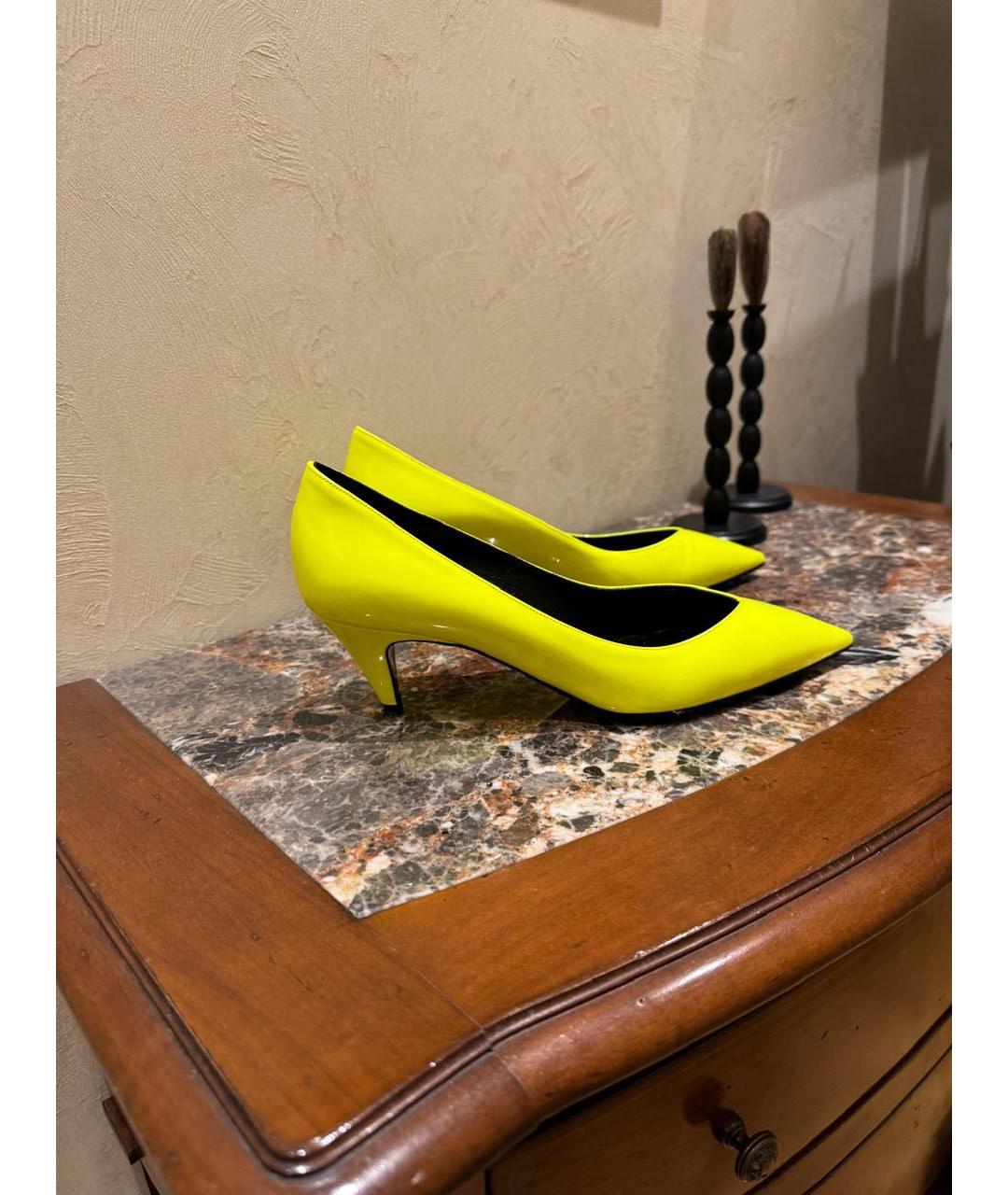 SAINT LAURENT Туфли из лакированной кожи, фото 6