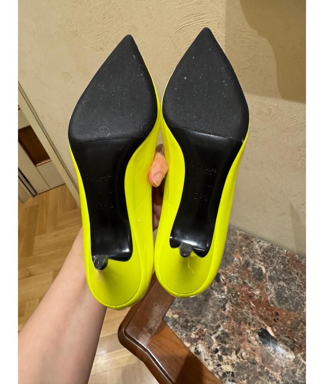 SAINT LAURENT Туфли из лакированной кожи, фото 4