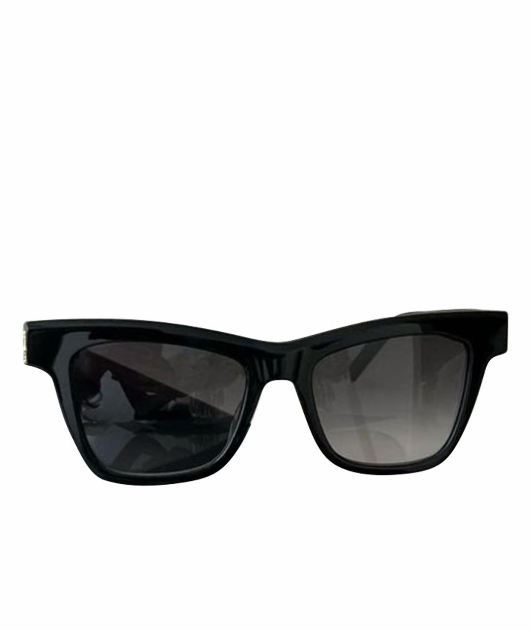 SAINT LAURENT Черные пластиковые солнцезащитные очки, фото 1