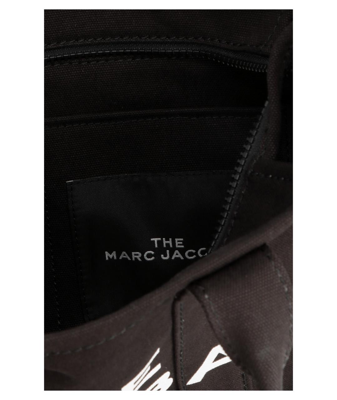 MARC JACOBS Черная хлопковая сумка тоут, фото 3