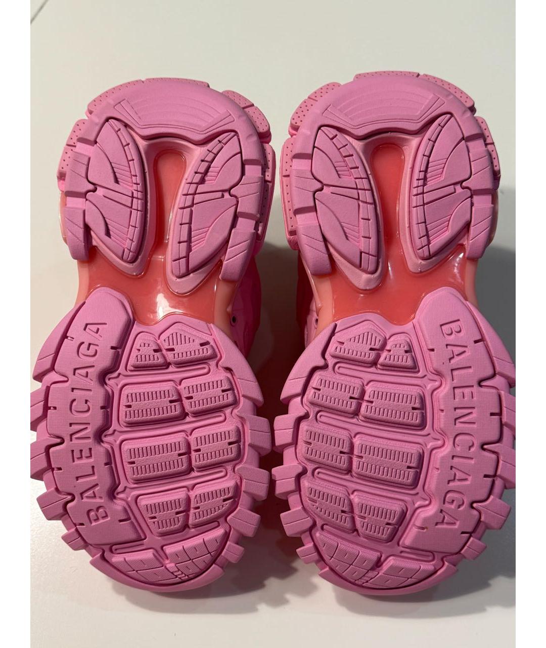 BALENCIAGA Розовые текстильные кроссовки, фото 4