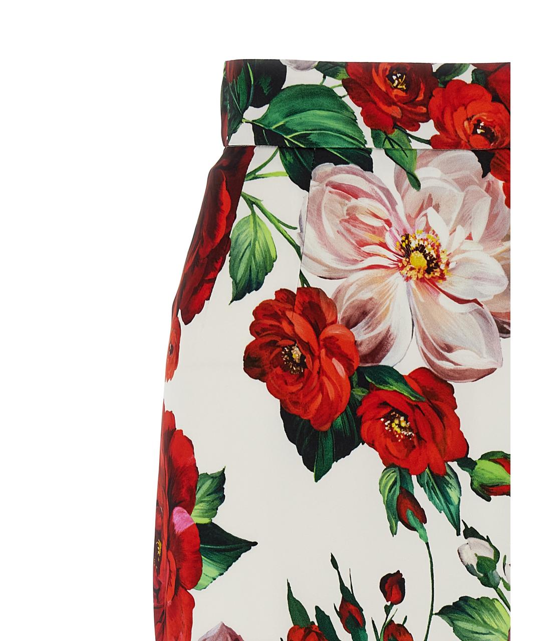 DOLCE&GABBANA Мульти вискозная юбка миди, фото 3