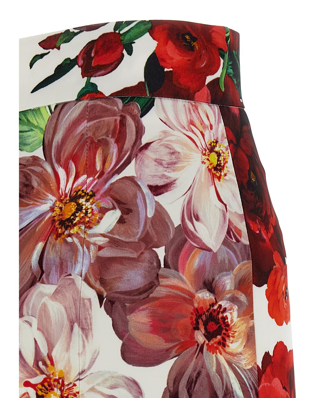 DOLCE&GABBANA Мульти вискозная юбка миди, фото 4