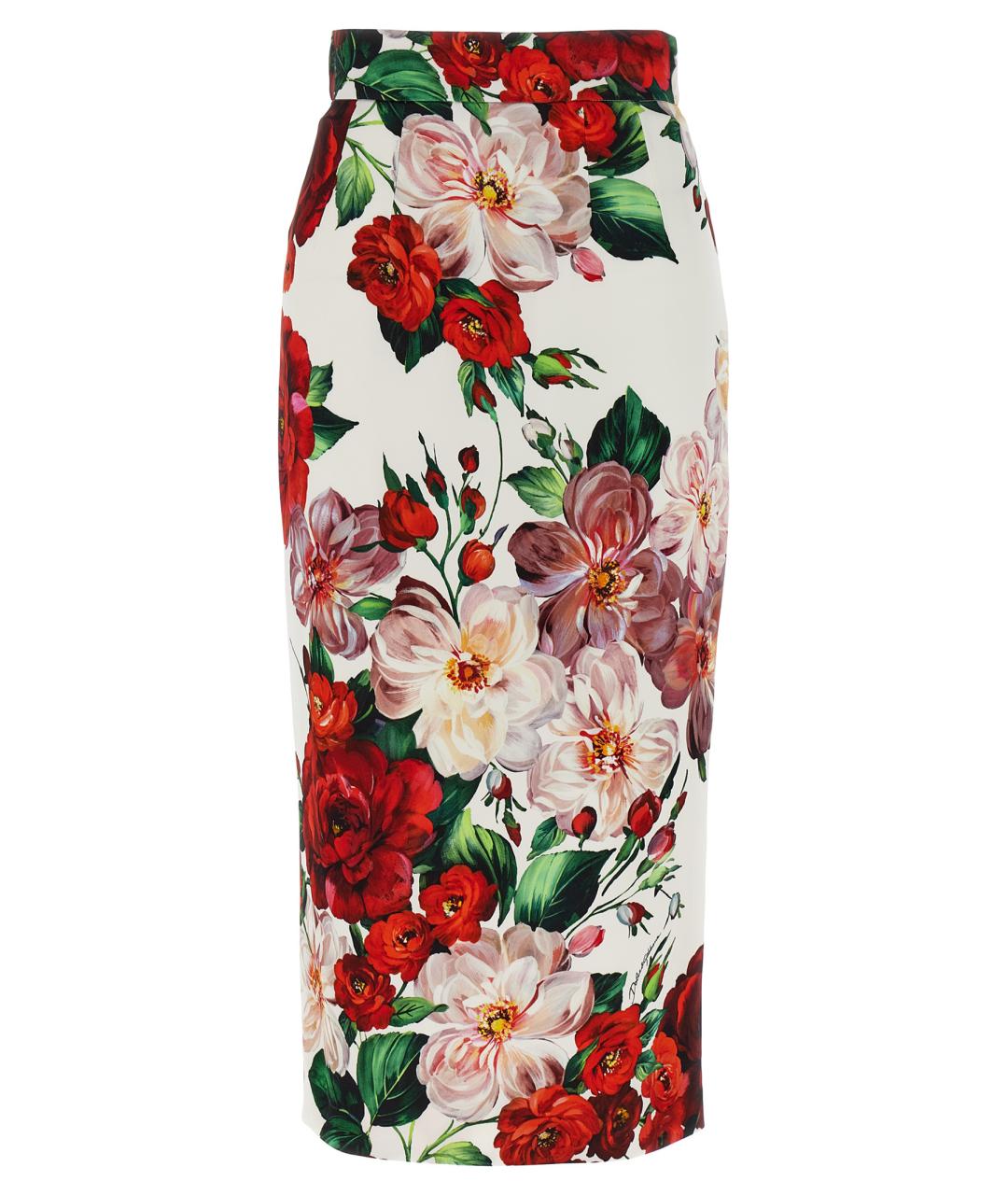 DOLCE&GABBANA Мульти вискозная юбка миди, фото 1