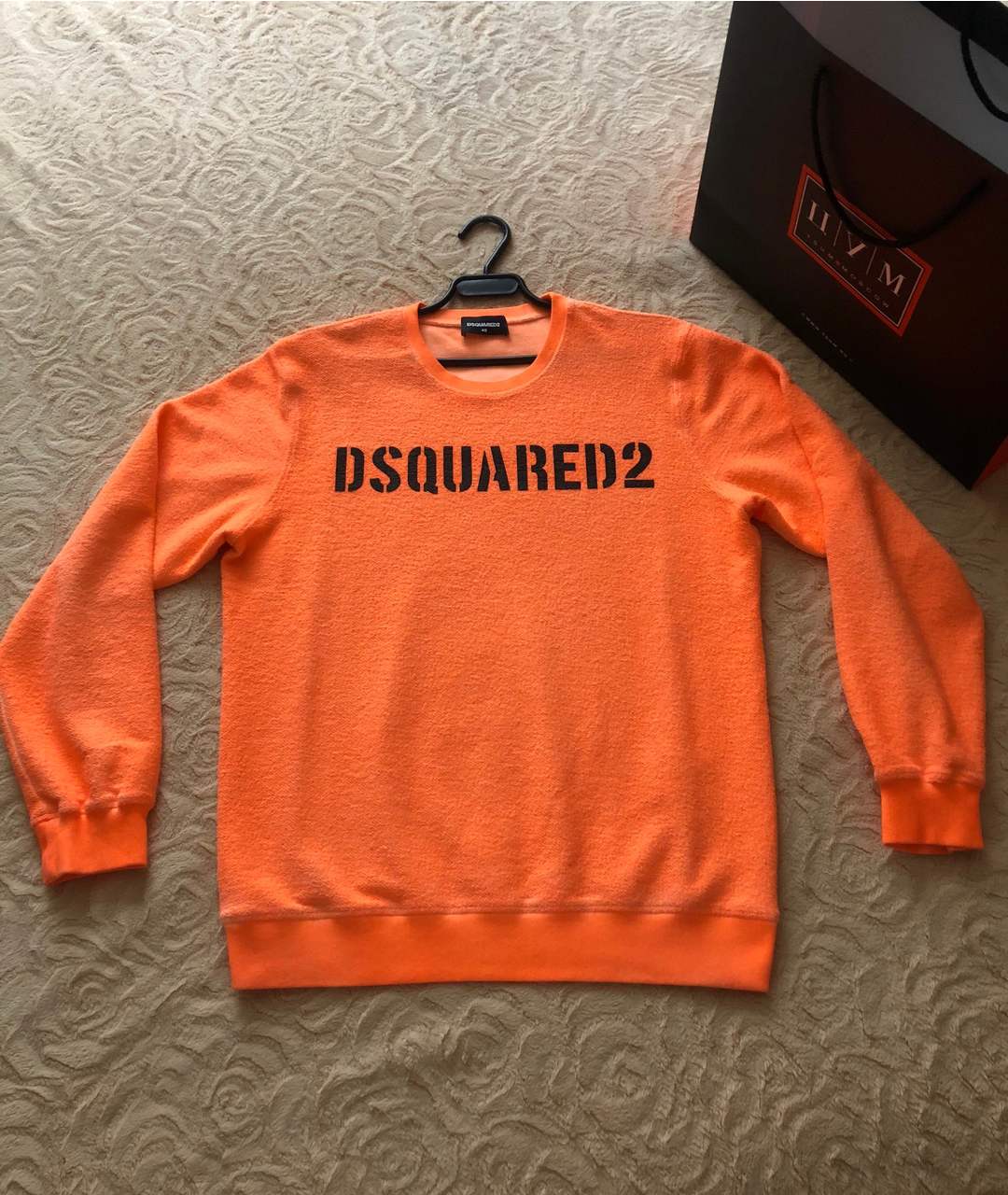 DSQUARED2 Коралловый хлопковый джемпер / свитер, фото 5