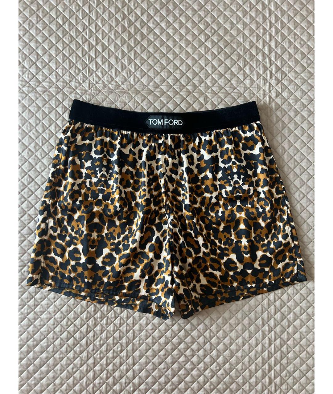 TOM FORD Коричневые шелковые шорты, фото 9