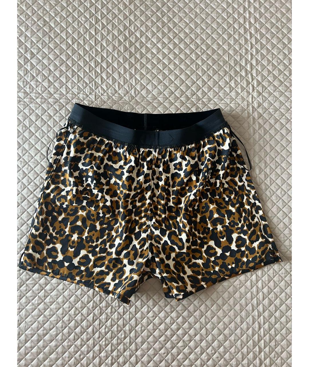 TOM FORD Коричневые шелковые шорты, фото 8