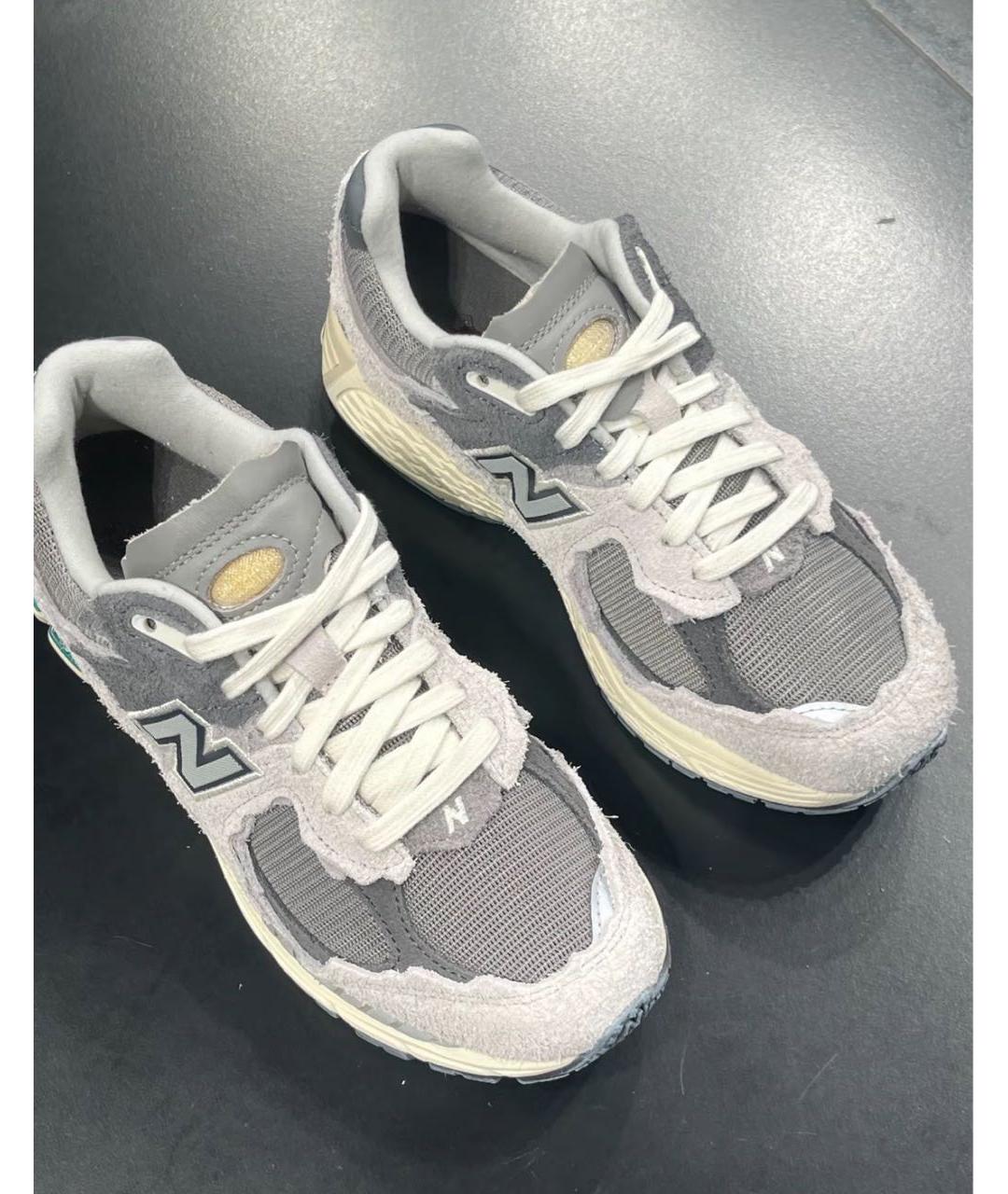 NEW BALANCE Серые замшевые низкие кроссовки / кеды, фото 5