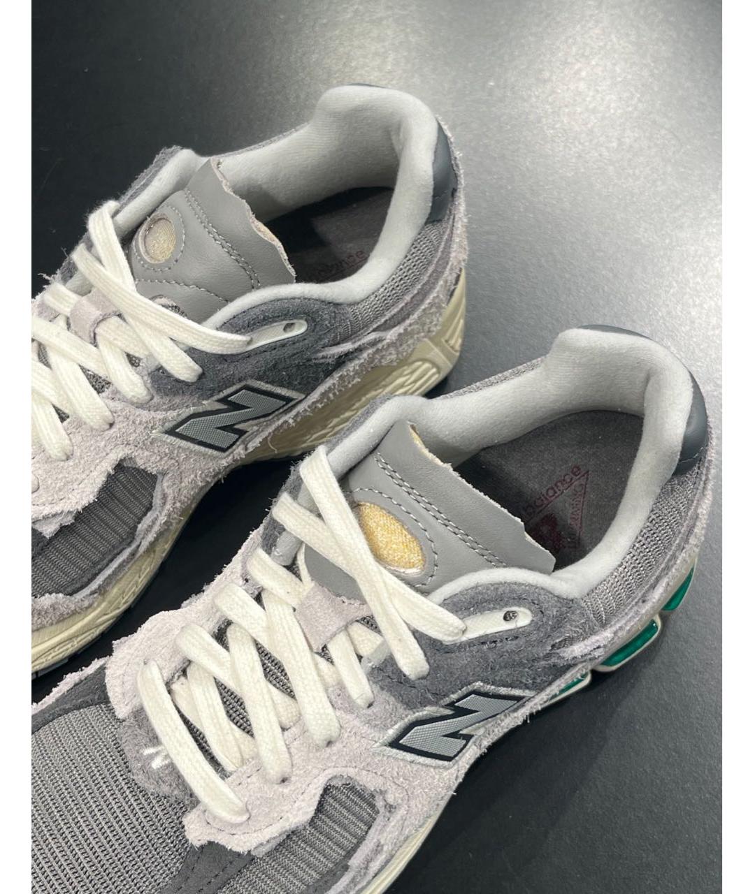 NEW BALANCE Серые замшевые низкие кроссовки / кеды, фото 7