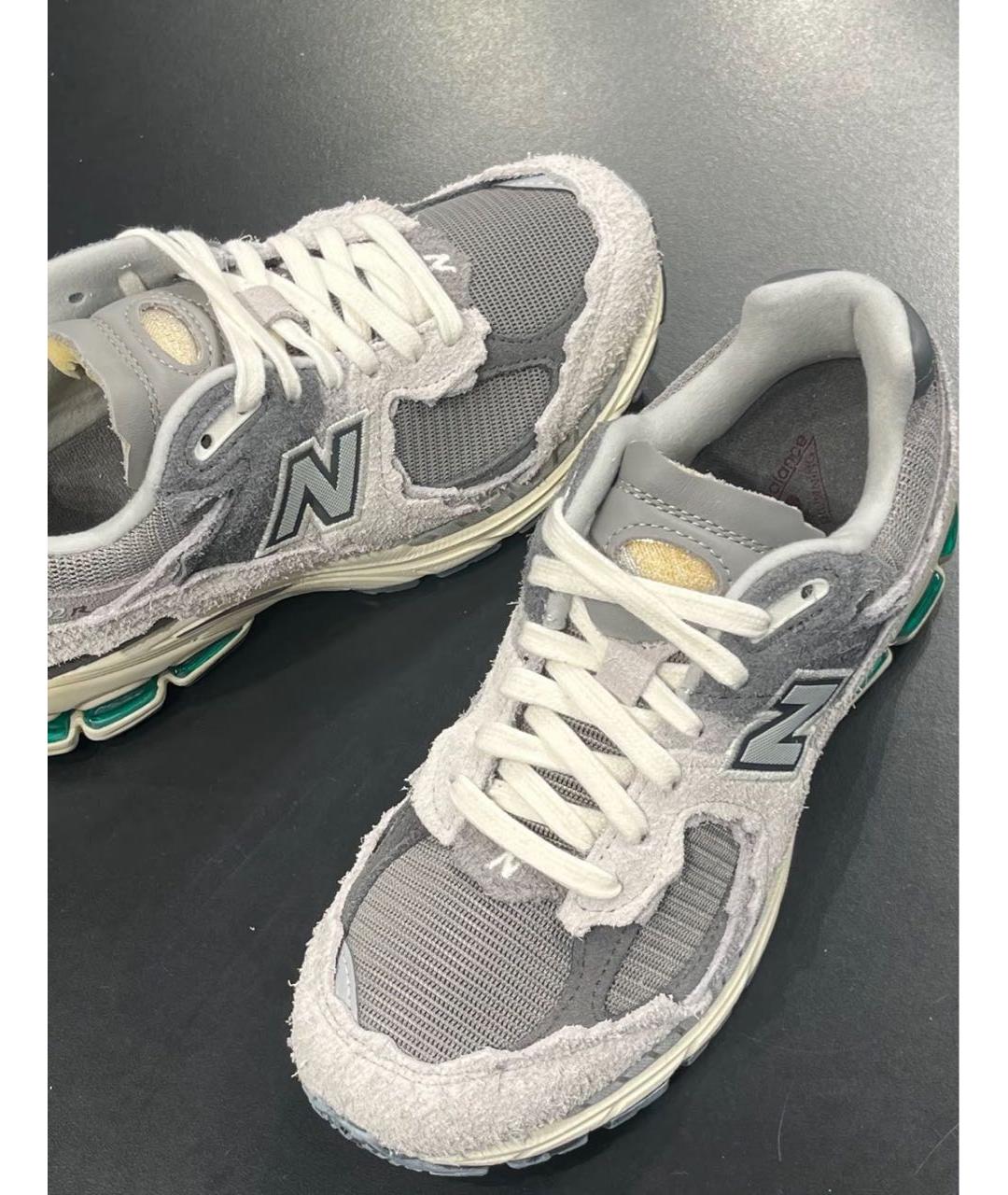 NEW BALANCE Серые замшевые низкие кроссовки / кеды, фото 6