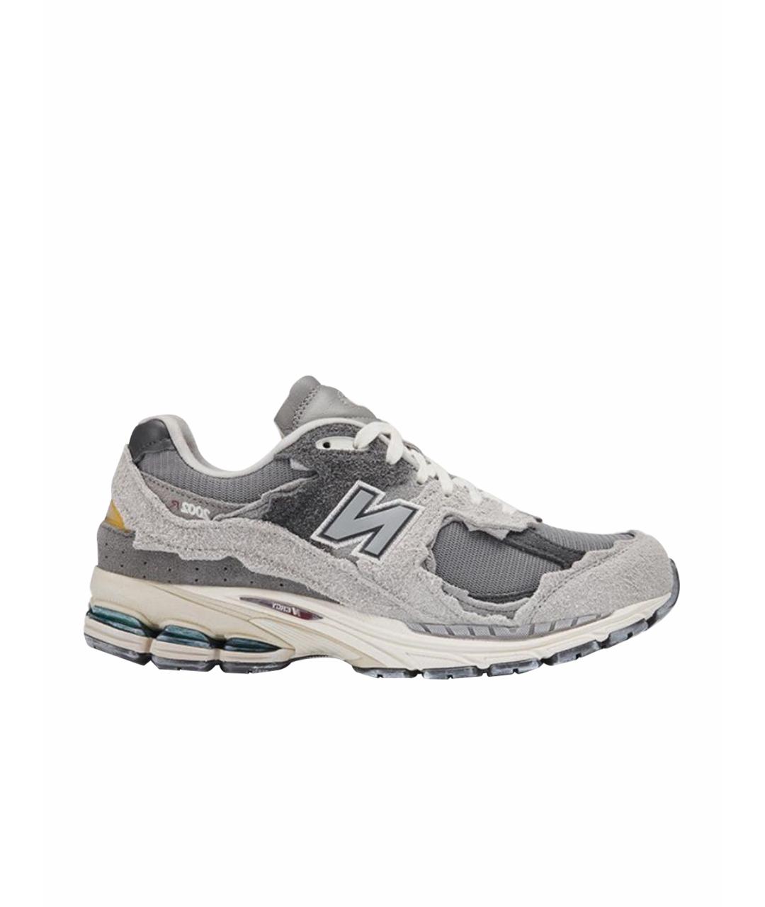 NEW BALANCE Серые замшевые низкие кроссовки / кеды, фото 1